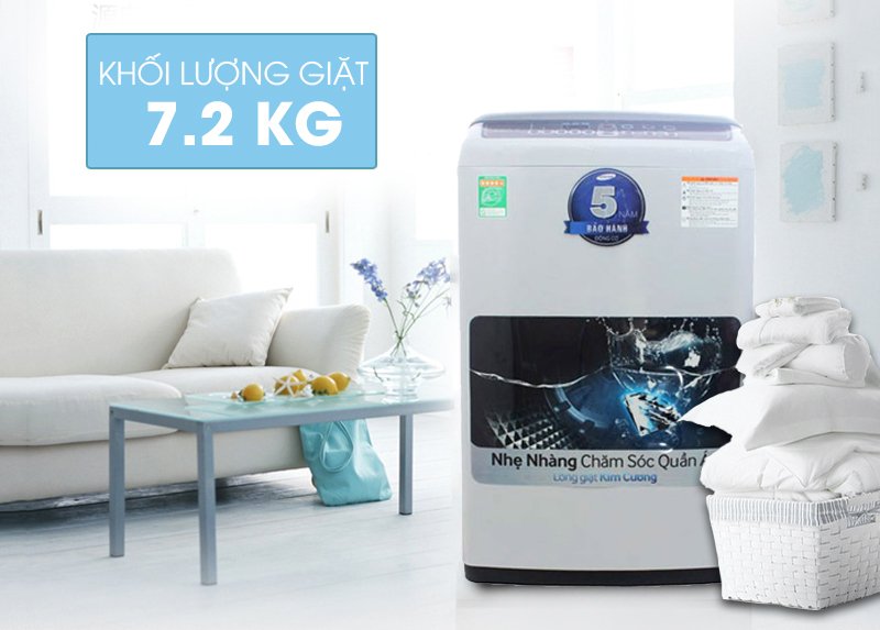 máy giặt samsung 7.2 kg wa72h4000sg