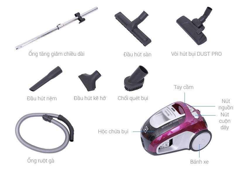 máy hút bụi electrolux zve4110fl