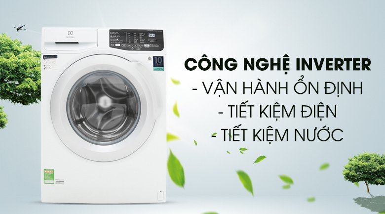 máy giặt electrolux inverter 8 kg ewf8025cqwa