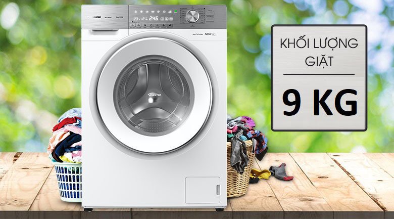 máy giặt panasonic inverter 9 kg na-129vg6wv2