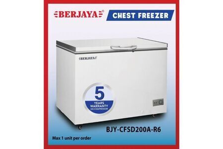 TỦ ĐÔNG BERJAYA 160 LÍT BJY-CFSD200A-R6 R134A