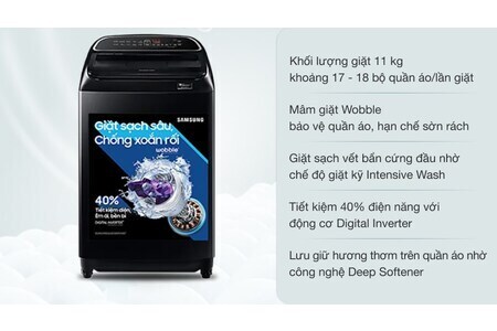 Máy giặt Samsung Inverter 11 kg WA11T5260BV/SV