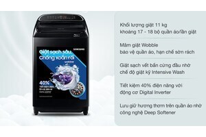 Máy giặt Samsung Inverter 11 kg WA11T5260BV/SV