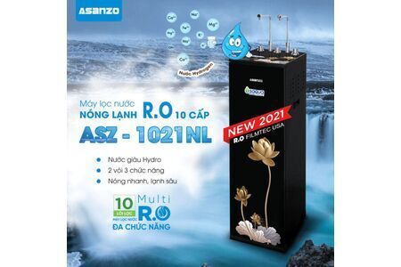 MÁY LỌC NƯỚC R.O iSAQUA NÓNG LẠNH 10 CẤP ASZ-1021NL