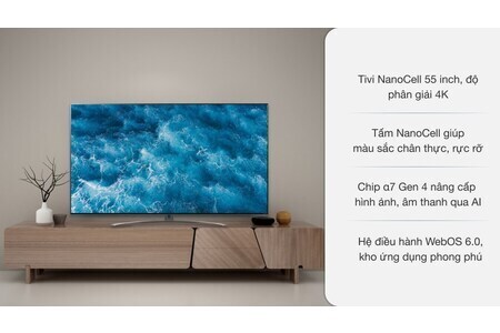 Smart Tivi NanoCell LG 4K 55 inch 55NANO86TPA