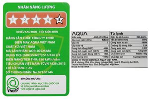 Tủ lạnh Aqua Inverter 516 lít AQR-IG525AM GB