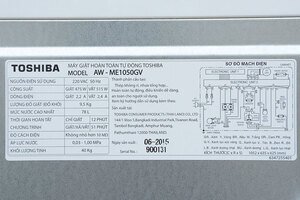 Máy giặt Toshiba 9.5 kg ME1050GV(WD)
