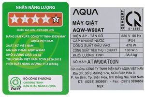 Máy giặt Aqua 9 kg AQW-W90AT N