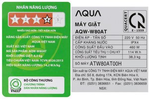 Máy giặt Aqua 8 kg AQW-W80AT H