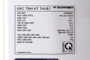 Tủ lạnh Samsung 451 lít RT46K6836SL/SV