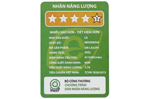 Tủ lạnh LG inverter 393 lít GN-L422PS