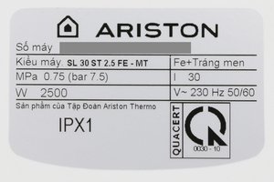 Máy nước nóng Ariston Sl30ST 2.5 FE-MT 30 lít