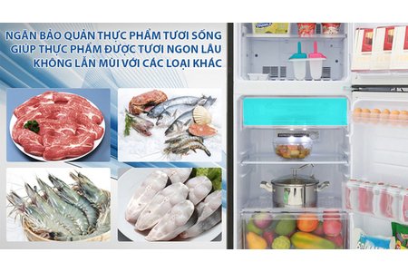 Tủ lạnh Sharp Inverter 165 lít SJ-X176E-SL