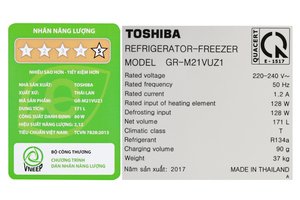 Tủ lạnh Toshiba Inverter 171 lít GR-M21VUZ1 UKK