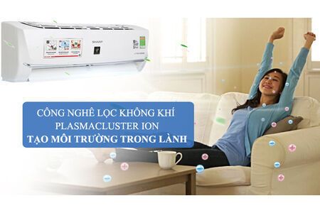 Máy lạnh Sharp Inverter 1 HP AH-XP10WHW