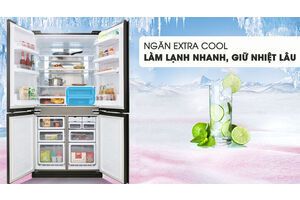 Tủ lạnh Sharp Inverter 678 lít SJ-FX688VG-BK