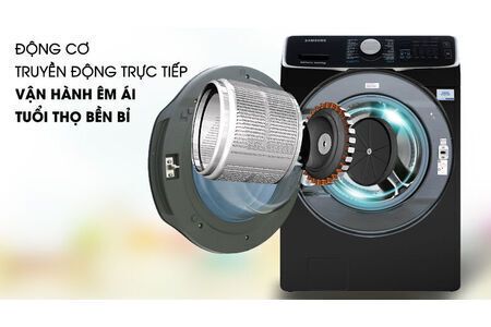 Máy giặt sấy Samsung Add Wash Inverter 19 kg WD19N8750KV/SV