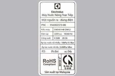 Máy nước nóng EWE451HB-DWS2 4500W