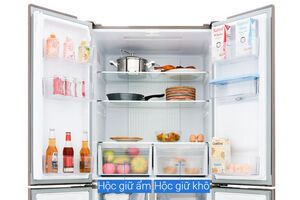 Tủ lạnh Aqua Inverter 456 lít AQR-IGW525EM GB- có lấy nước ngoài