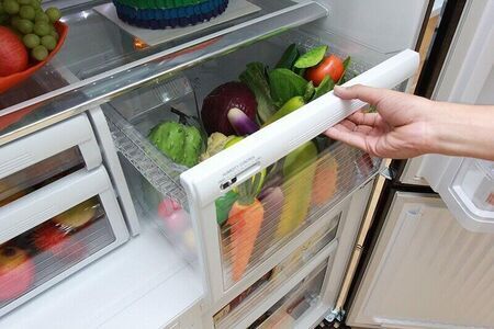 Tủ lạnh 4 cánh Mitsubishi MR-L78EN-GSL Inverter - 635L