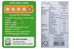 Máy lạnh Casper Inverter 1 HP GC-09TL32