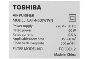 Máy lọc không khí Toshiba CAF-N50(W)VN