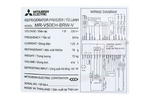 Tủ lạnh Mitsubishi Electric Inverter 414 lít MR-V50EH-BRW