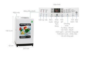 Máy giặt Hitachi 8kg SF-80XA 220-VT (WH) - Hàng chính hãng