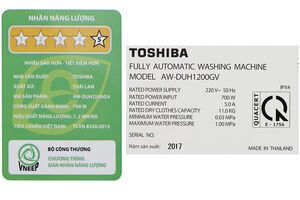 Máy giặt Toshiba Inverter 11 kg AW-DUH1200GV DS