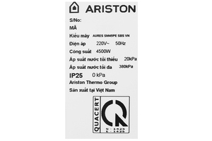 Máy nước nóng Ariston AURES SM45PE SBS VN