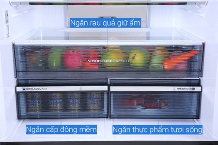 Tủ lạnh Sharp Inverter 525 lít SJ-FX600V-SL