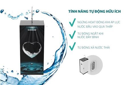 Máy lọc nước R.O 9 lõi SUNHOUSE SHA8838K