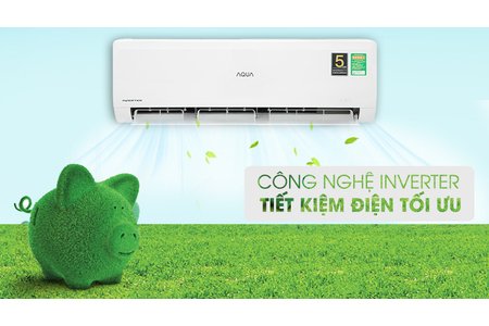 Máy Lạnh AQUA Inverter 1.5 HP AQA-KCRV13WNMA
