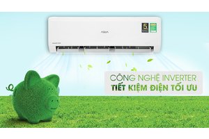 Máy Lạnh AQUA Inverter 1.5 HP AQA-KCRV13WNMA