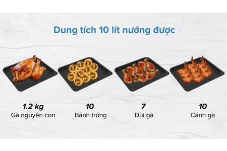 Nồi chiên không dầu Kalite Q10 10 lít
