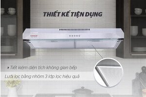 MÁY HÚT MÙI VỎ INOX SUNHOUSE SHB6118I
