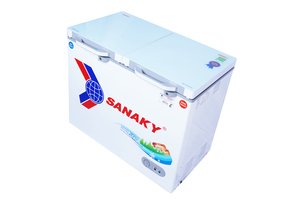 Tủ Đông mặt kính cường lực Sanaky 220 lít VH-2899W2KD