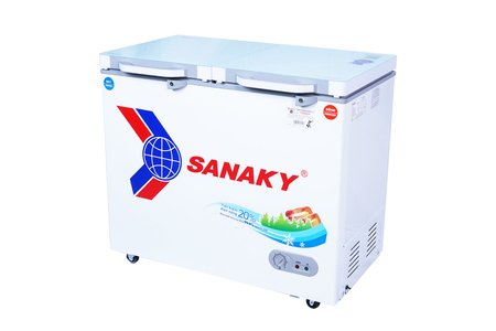 Tủ Đông mặt kính cường lực Sanaky 220 lít VH-2899W2KD