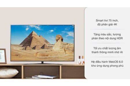 Smart Tivi LG 4K 75 inch 75UP7800PTB