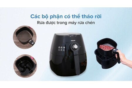 Nồi chiên không dầu Philips HD9220/20 2.4 lít