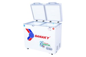 Tủ Đông mặt kính cường lực Sanaky 280 Lít VH-2899W4K