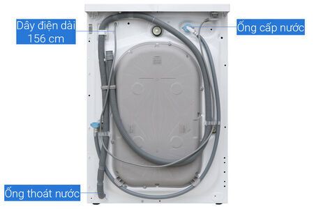 Máy giặt 9 Kg Electrolux EWF9025BQWA Inverter màu trắng