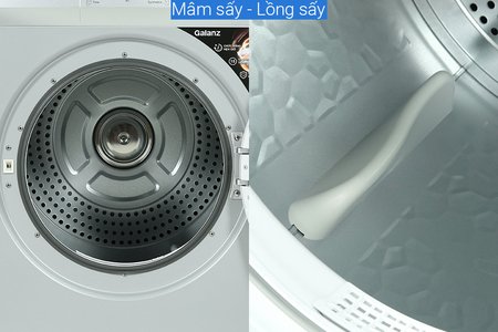 Máy sấy thông hơi Galanz 8 Kg DV-80T5C(S) - màu bạc