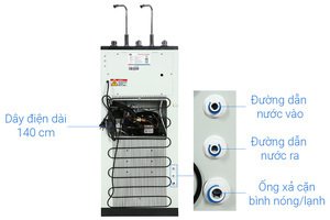 Máy lọc nước RO nóng nguội lạnh Sunhouse SHA76215CK 9 lõi