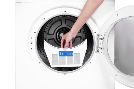 Máy sấy thông hơi Galanz 7 Kg DV-70T5C(W)- màu trắng