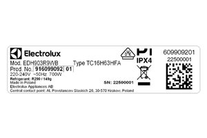 Máy sấy bơm nhiệt Electrolux 9 kg EDH903R9WB