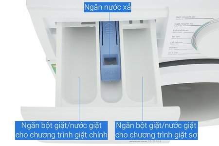 Máy giặt Casper Inverter 9.5 KG WF-95I140BWC màu trắng