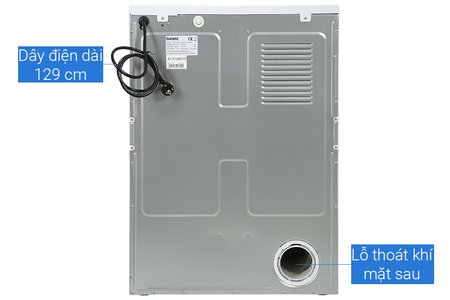 Máy sấy thông hơi Galanz 8 Kg DV-80T5C(W) - màu trắng