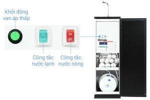 Máy lọc nước RO nóng nguội lạnh Sunhouse SHA76214CK-S 9 lõi