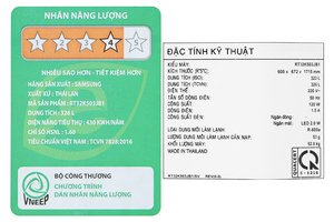 Tủ lạnh Samsung Inverter 322 Lít RT32K503JB1/SV